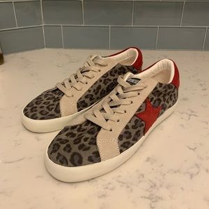 Vintage Havana Suede Leopard Sneakers